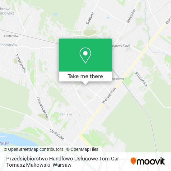 Przedsiębiorstwo Handlowo Usługowe Tom Car Tomasz Makowski map