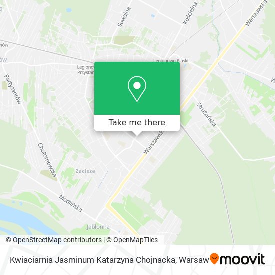 Kwiaciarnia Jasminum Katarzyna Chojnacka map