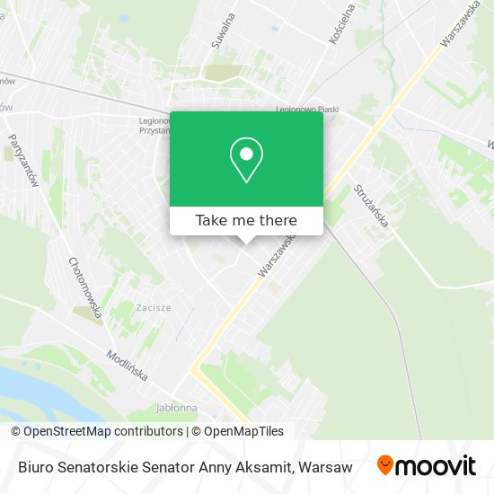 Biuro Senatorskie Senator Anny Aksamit map