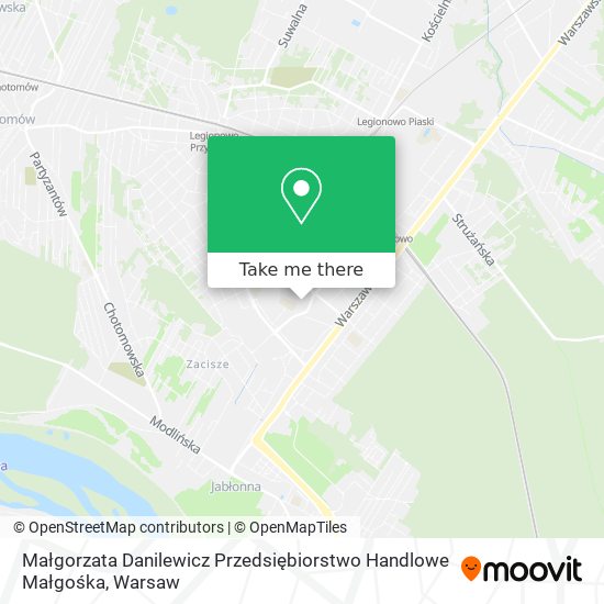 Małgorzata Danilewicz Przedsiębiorstwo Handlowe Małgośka map