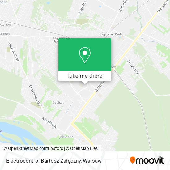 Electrocontrol Bartosz Załęczny map