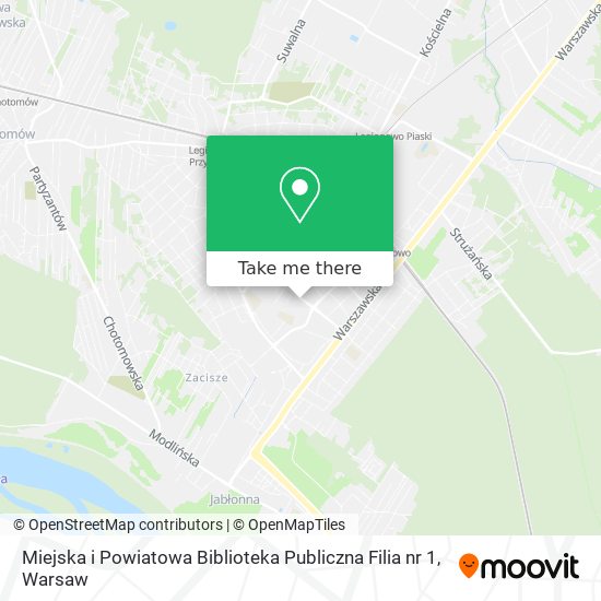 Miejska i Powiatowa Biblioteka Publiczna Filia nr 1 map