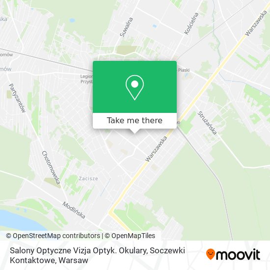 Salony Optyczne Vizja Optyk. Okulary, Soczewki Kontaktowe map