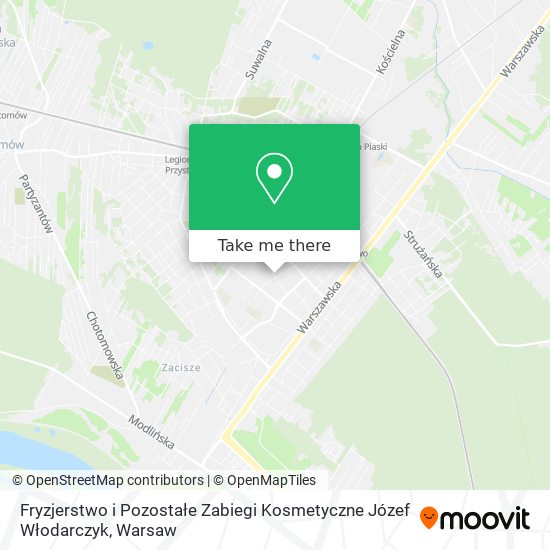 Fryzjerstwo i Pozostałe Zabiegi Kosmetyczne Józef Włodarczyk map