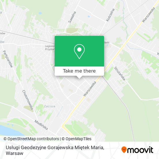 Usługi Geodezyjne Gorajewska Miętek Maria map