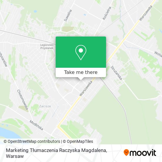 Карта Marketing Tłumaczenia Raczyska Magdalena