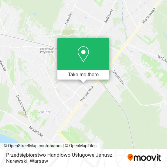 Przedsiębiorstwo Handlowo Usługowe Janusz Narewski map