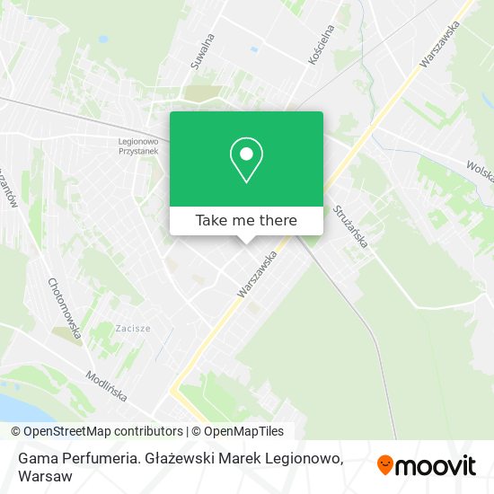 Gama Perfumeria. Głażewski Marek Legionowo map