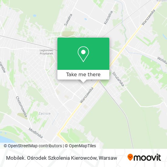 Mobilek. Ośrodek Szkolenia Kierowców map