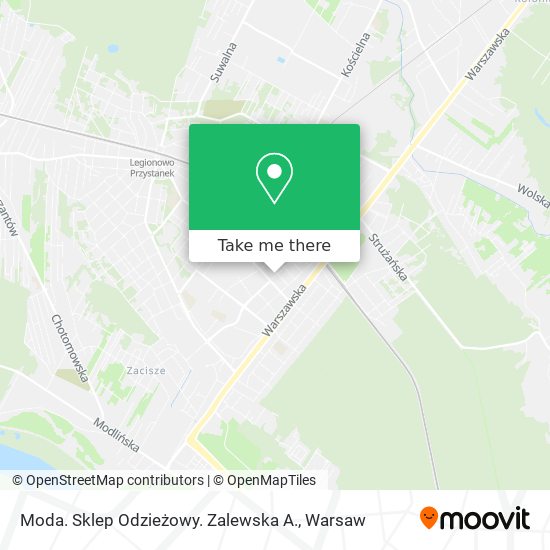 Moda. Sklep Odzieżowy. Zalewska A. map