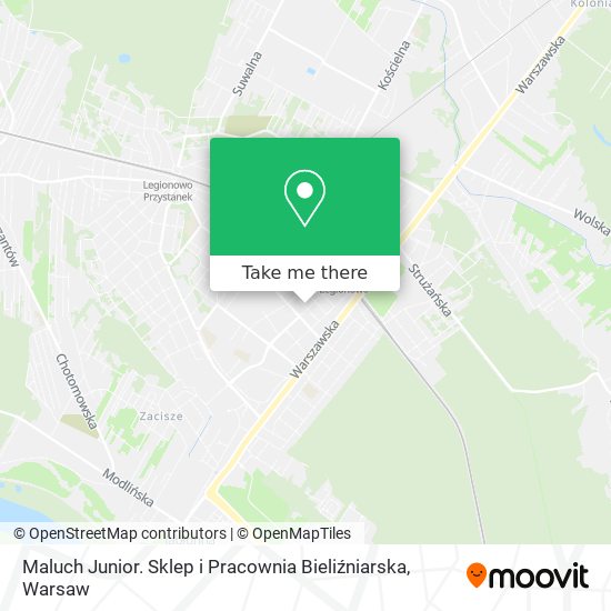 Maluch Junior. Sklep i Pracownia Bieliźniarska map