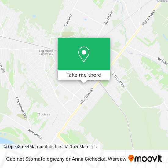 Gabinet Stomatologiczny dr Anna Cichecka map