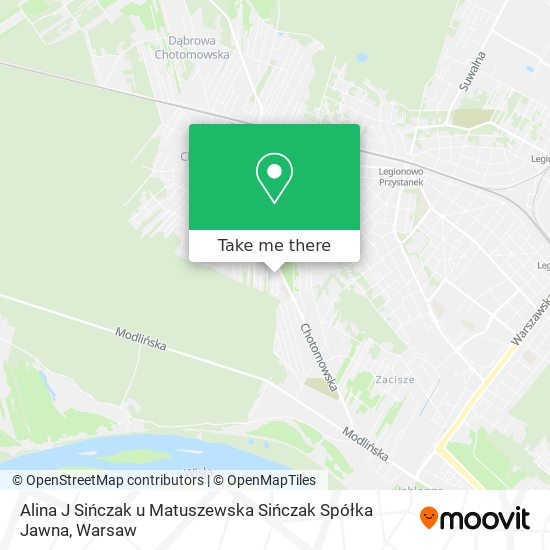 Alina J Sińczak u Matuszewska Sińczak Spółka Jawna map