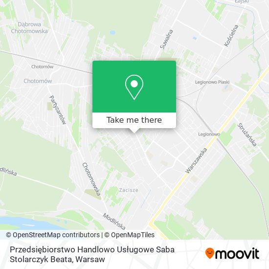 Przedsiębiorstwo Handlowo Usługowe Saba Stolarczyk Beata map