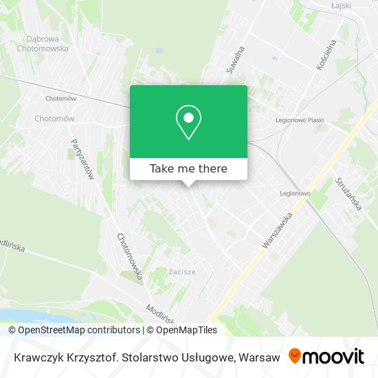 Krawczyk Krzysztof. Stolarstwo Usługowe map