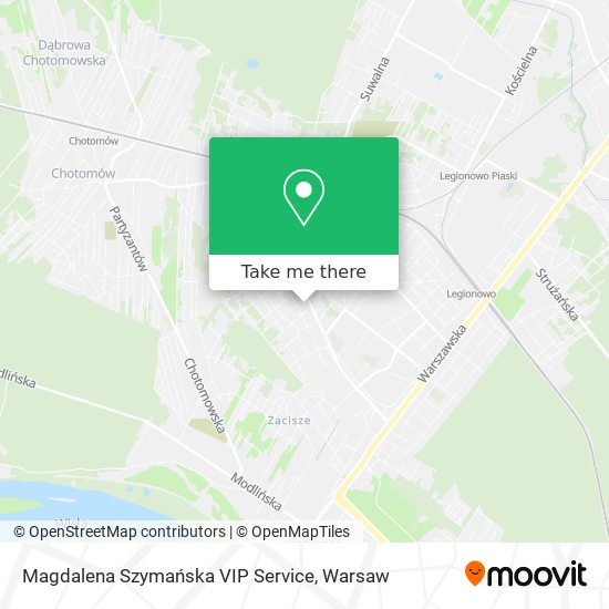 Magdalena Szymańska VIP Service map