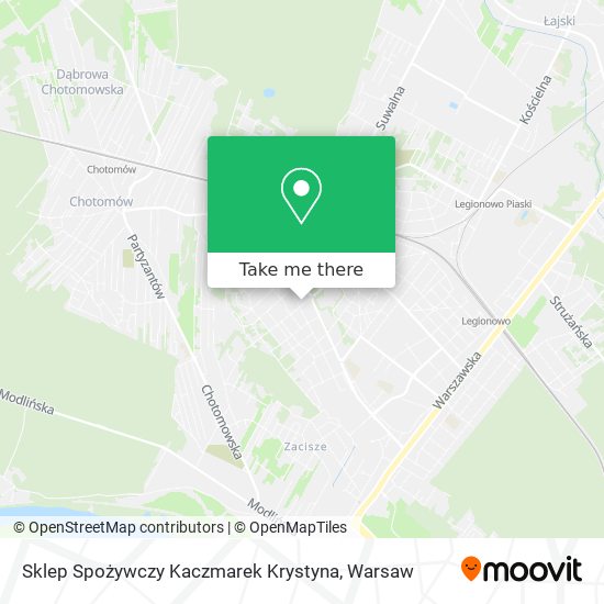 Sklep Spożywczy Kaczmarek Krystyna map