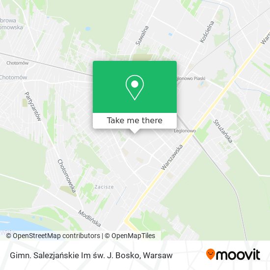 Gimn. Salezjańskie Im św. J. Bosko map