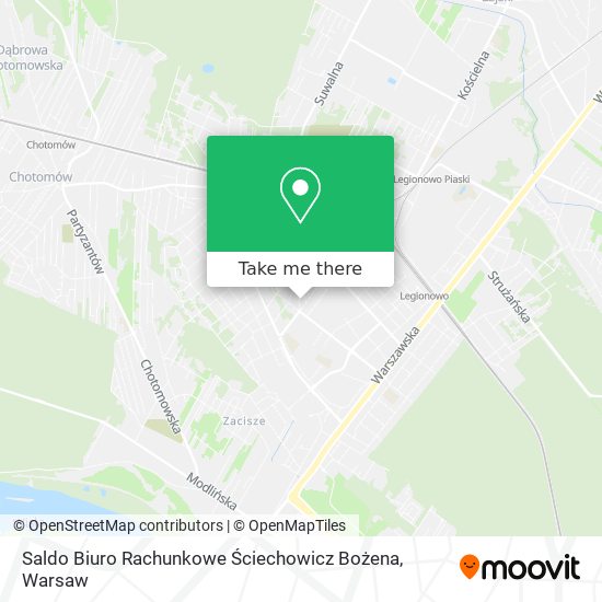 Saldo Biuro Rachunkowe Ściechowicz Bożena map