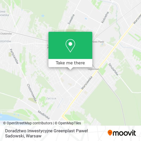 Карта Doradztwo Inwestycyjne Greenplast Paweł Sadowski