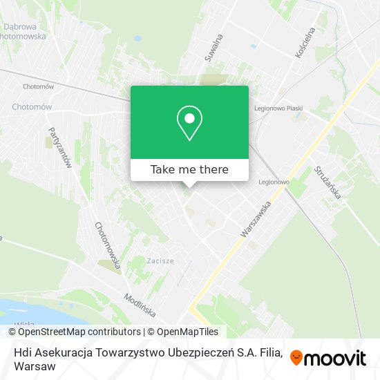 Hdi Asekuracja Towarzystwo Ubezpieczeń S.A. Filia map