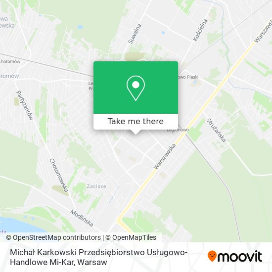 Michał Karkowski Przedsiębiorstwo Usługowo-Handlowe Mi-Kar map