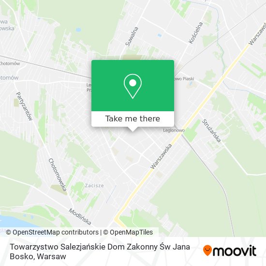 Towarzystwo Salezjańskie Dom Zakonny Św Jana Bosko map