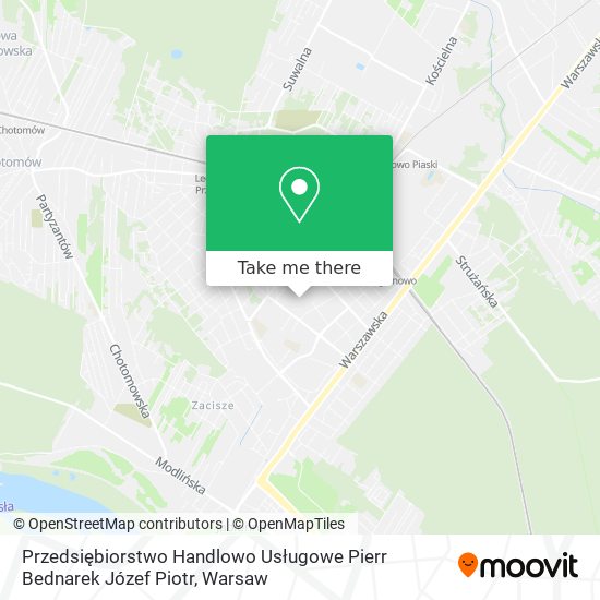 Przedsiębiorstwo Handlowo Usługowe Pierr Bednarek Józef Piotr map