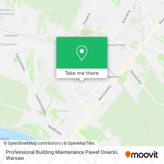 Professional Building Maintenance Paweł Osiecki map