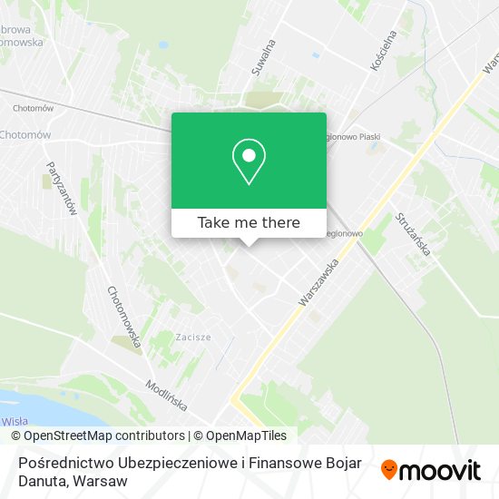 Pośrednictwo Ubezpieczeniowe i Finansowe Bojar Danuta map