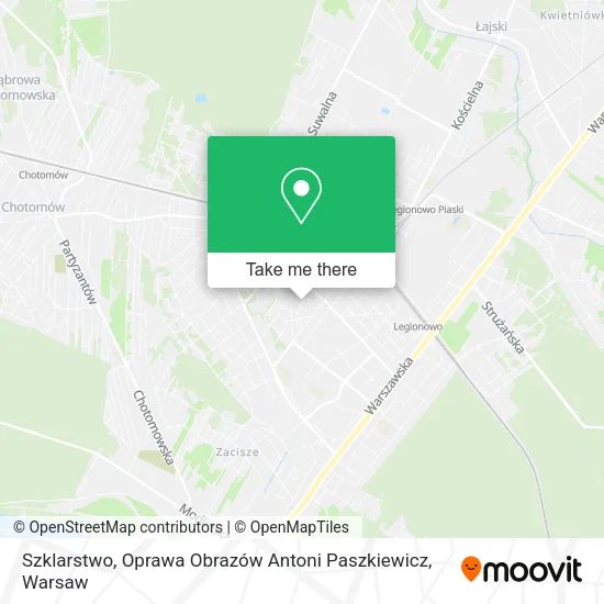 Szklarstwo, Oprawa Obrazów Antoni Paszkiewicz map