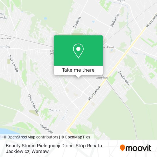 Beauty Studio Pielegnacji Dloni i Stóp Renata Jackiewicz map