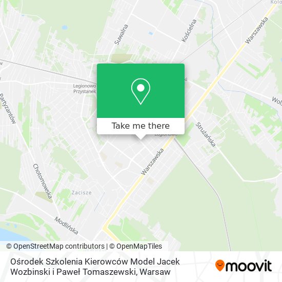 Ośrodek Szkolenia Kierowców Model Jacek Wozbinski i Paweł Tomaszewski map