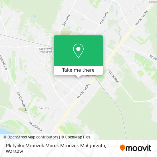 Platynka Mroczek Marek Mroczek Małgorzata map