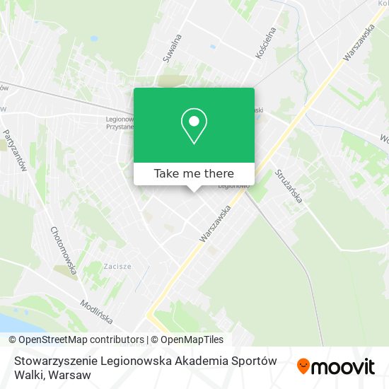 Карта Stowarzyszenie Legionowska Akademia Sportów Walki