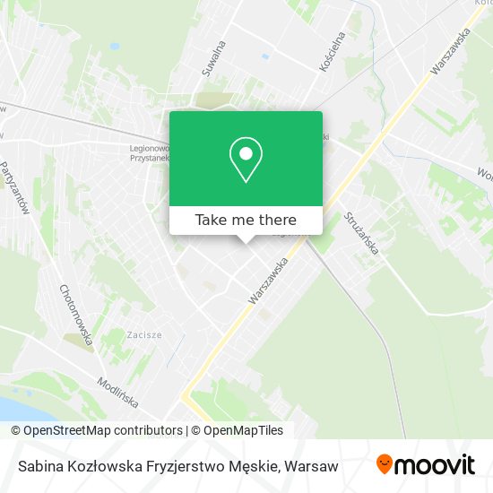 Sabina Kozłowska Fryzjerstwo Męskie map