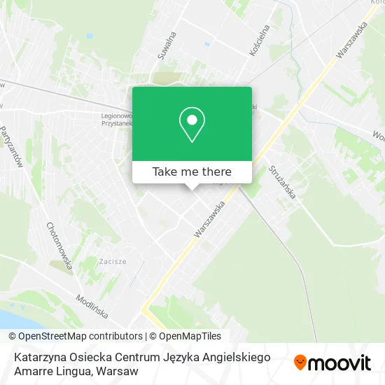 Katarzyna Osiecka Centrum Języka Angielskiego Amarre Lingua map