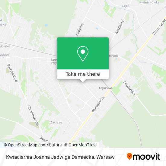 Карта Kwiaciarnia Joanna Jadwiga Damiecka