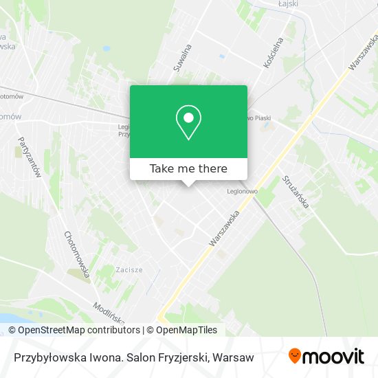 Карта Przybyłowska Iwona. Salon Fryzjerski