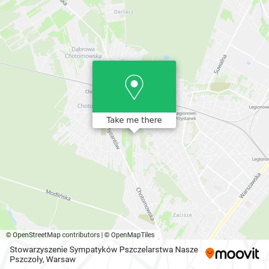 Stowarzyszenie Sympatyków Pszczelarstwa Nasze Pszczoły map