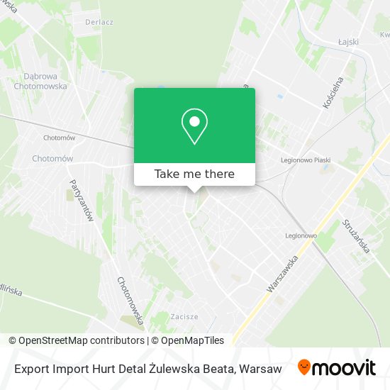 Export Import Hurt Detal Żulewska Beata map