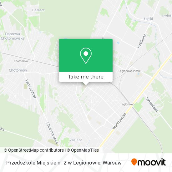 Карта Przedszkole Miejskie nr 2 w Legionowie