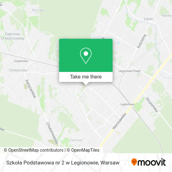 Szkoła Podstawowa nr 2 w Legionowie map