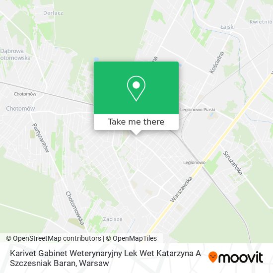 Karivet Gabinet Weterynaryjny Lek Wet Katarzyna A Szczesniak Baran map