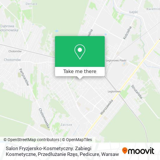 Salon Fryzjersko-Kosmetyczny. Zabiegi Kosmetyczne, Przedłużanie Rzęs, Pedicure map