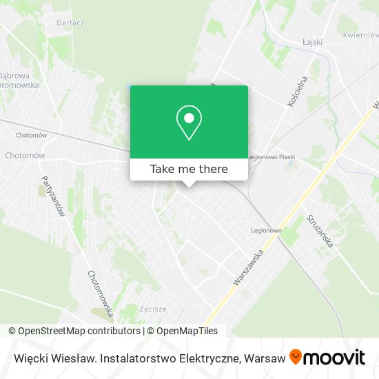 Więcki Wiesław. Instalatorstwo Elektryczne map