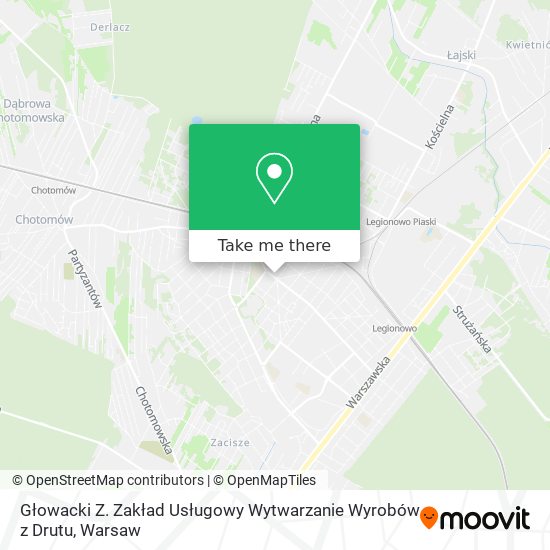 Głowacki Z. Zakład Usługowy Wytwarzanie Wyrobów z Drutu map