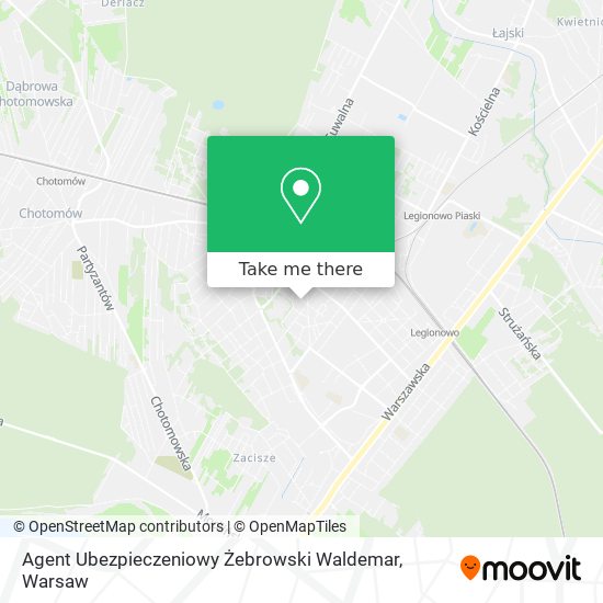 Agent Ubezpieczeniowy Żebrowski Waldemar map