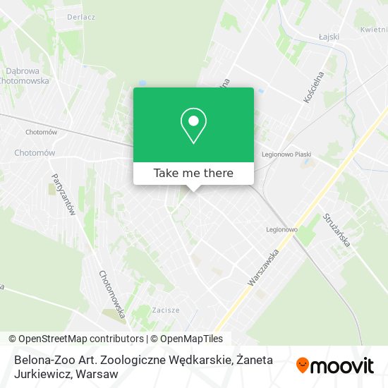 Belona-Zoo Art. Zoologiczne Wędkarskie, Żaneta Jurkiewicz map