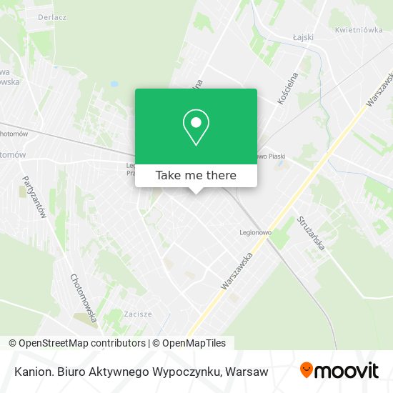 Kanion. Biuro Aktywnego Wypoczynku map